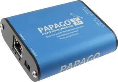 Przetwornik temperatury PT100/1000 z LAN Papago 2PT ETH