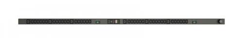 Vertiv MG01D4W1-42IZ63-3PS6B2A10-S, Regulowany, 0U, Pionowy, Czarny, LED, 42 x gniazdo sieciowe