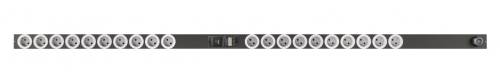 Vertiv MG01D4W0-20SKR3-2PS6B2A10-S, Regulowany, 0U, Pionowy, Czarny, LED, 20 x gniazdo sieciowe