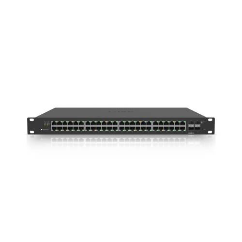 Ubiquiti ES-48-500W | Switch | EdgeMAX EdgeSwitch, 48x RJ45 1000Mb/s PoE+, 2x SFP+, 2x SFP, 500W
