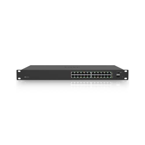 Ubiquiti ES-24-250W | Switch | EdgeMAX EdgeSwitch, 24x RJ45 1000Mb/s PoE+, 2x SFP, 250W