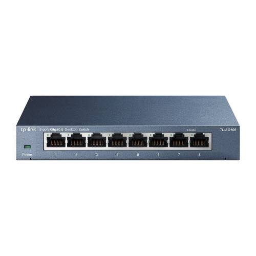 TP-Link TL-SG108 | Switch | 8x RJ45 1000Mb/s, Desktop, Niezarządzalny