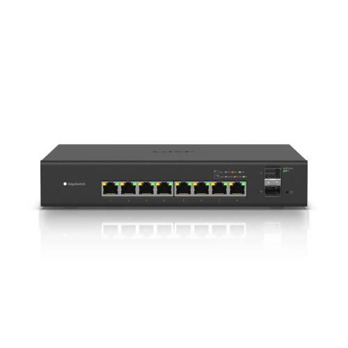 Ubiquiti ES-8-150W | Switch | EdgeMAX EdgeSwitch, 8x RJ45 1000Mb/s PoE+, 2x SFP, 150W