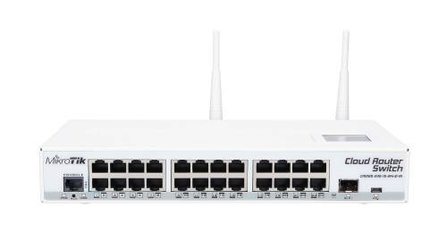 MikroTik CRS125-24G-1S-2HnD-IN | Switch | 24x RJ45 1000Mb/s, 1x SFP, 1x USB, 2,4GHz WiFi