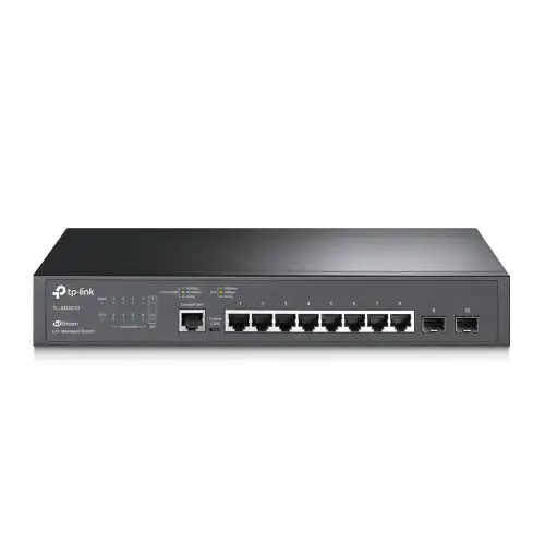 TP-Link TL-SG3210 | Switch | 8x RJ45 1000Mb/s, 2x SFP, Rack, Zarządzalny
