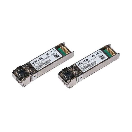 MikroTik XS+2733LC15D | Moduł SFP/SFP+/SFP28 | 1/10/25Gb/s, SM, 15km, 1270nm + 1330nm