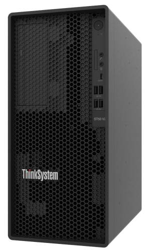Lenovo ThinkSystem ST50 V2 Xeon E-2324G  (4Core 3.1GHz 8MB Cache/65W), Software RAID, 2x960GB Micron 5400 Pro SSD, 1x16GB 3200MHz ECC UDIMM, 500W 94% Efficiency, No DVD, 3Y Basic OnSite