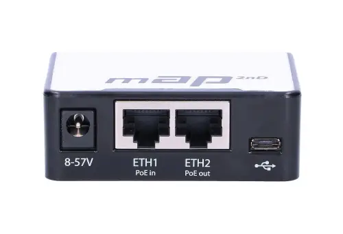 MikroTik mAP | Router WiFi | RBmAP2n, 2,4GHz, 2x RJ45 100Mb/s, 1x microUSB