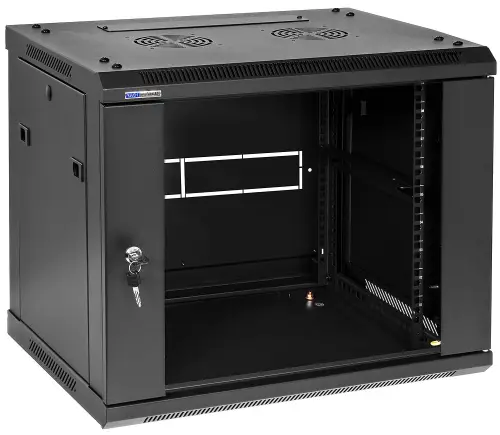 W6409/B - szafa Rack 19" - 600x450x9U (Rozłożona)