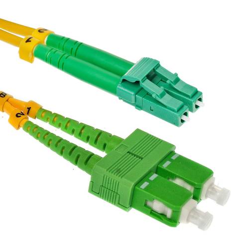 Patchcord SC/APC-LC/APC SM 9/125 duplex 2m