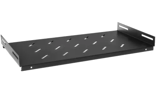 PZ450B - półka stała 19" 1U z mocowaniem bocznym o głębokości 250mm