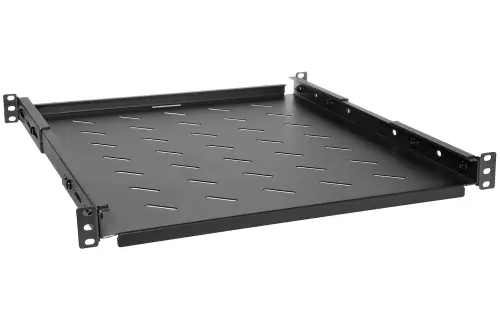 PWR800/B - półka stała 19" 1U z mocowaniem czteropunktowym o głębokości 550mm