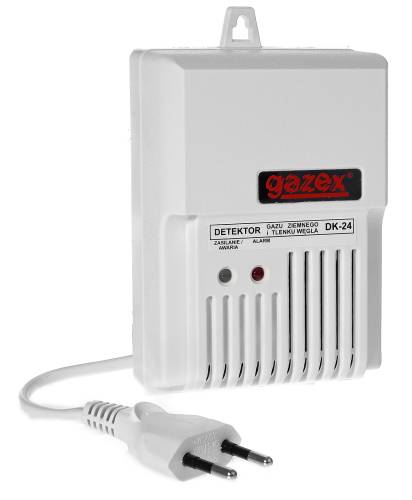 Czujnik tlenku węgla oraz gazu ziemnego DK-24.P 230V AC