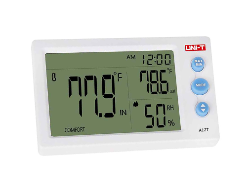 Stacja pogodowa (miernik temperatury + czujnik na zewnątrz) Uni-T A12T