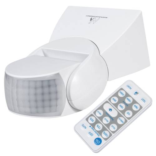 Czujnik ruchu PIR Maclean, na podczerwień, z pilotem, max. 800W (żarówka), max. 1200W (LED), MCE241