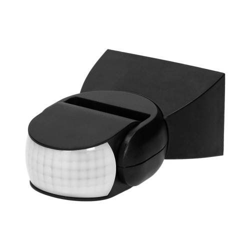 Czujnik ruchu 180st., regulacja pionowa i pozioma,  IP65, 1200W, czarny