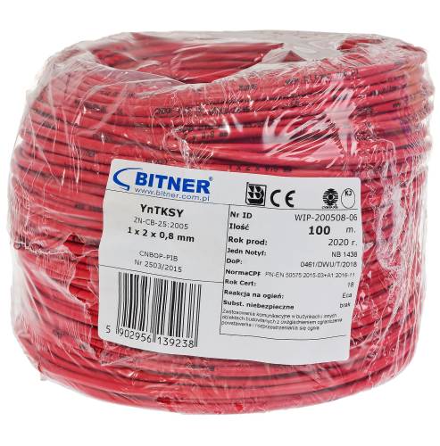 Przewód YnTKSY 1x2x0.8mm