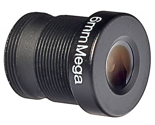 Obiektyw megapikselowy MINI z filtrem 6mm (2Mpx)