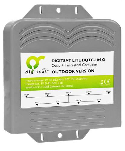 Sumator RTV/SAT 5x4 DQTC-104O