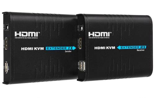 Extender HDMI z przedłużaczem USB (TX+RX)