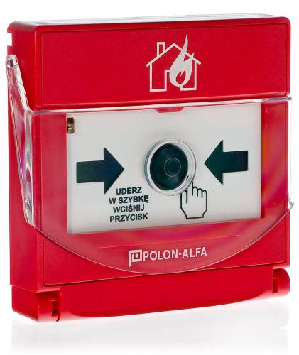 ROP-63H - ręczny, zewnętrzny ostrzegacz pożarowy