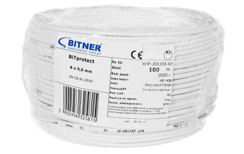 Przewód YTDY BiTprotect 8x0.5 mm