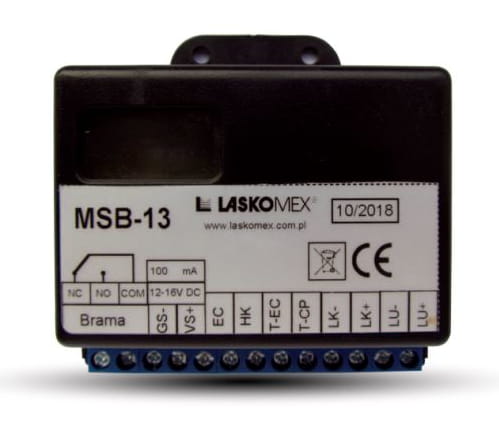 MSB-13 - Moduł sterowania bramą z przycisku, klucza i klawiatury