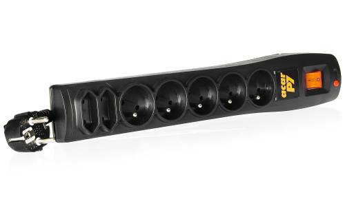 P7 - Filtr zasilający Acar - 5 gniazd EURO i 2 gniazda EUROPLUG