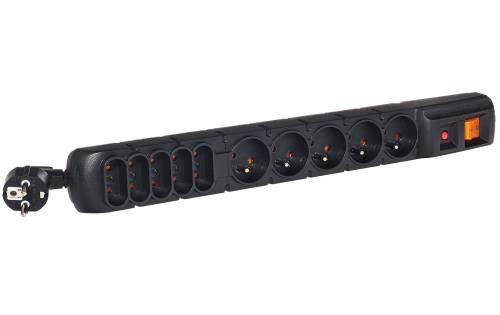 S10 - Filtr zasilający Acar - 5 gniazd EURO i 5 gniazd EUROPLUG