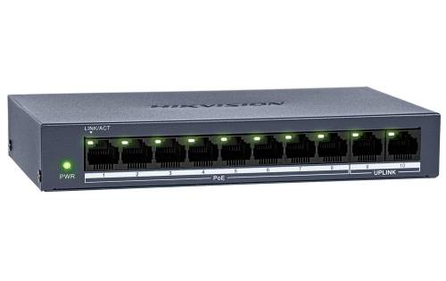 DS-XS0110-P/Polish - switch PoE 8-port + 2 RJ45