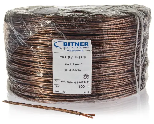 Przewód głośnikowy PGY-p (TLgY) 2x1mm