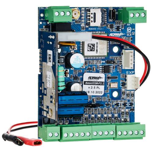 Moduł powiadomienia i sterowania GSM BasicGSM-PS 2 z zasilaczem