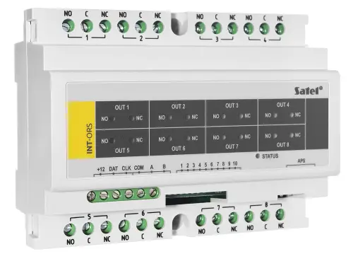 Ekspander wyjść na szynę DIN 35mm INT-ORS