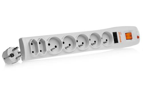 P7 NET - Filtr zasilający Acar - 5 gniazd EURO, 2 gniazda EUROPLUG i 2x RJ45 (8P8C)