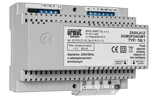 Zasilacz do domofonu z funkcją interkomu 19L1
