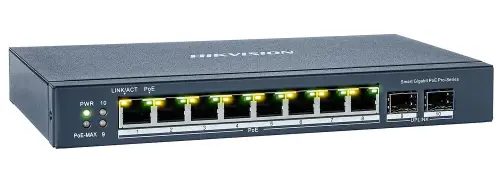DS-3E1510P-SI - switch PoE 8-port + 2 SFP