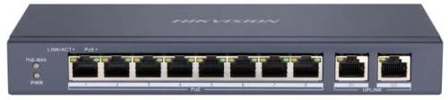 DS-3E0310P-E/M - switch PoE 8-port + 2 RJ45