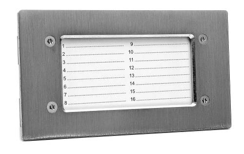 NP-2521 - Panel informacyjny poziomy INOX