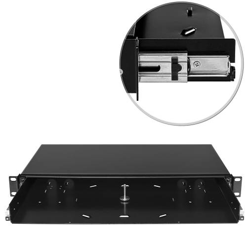 Przełącznica światłowodowa 19" 1U (bez panelu) z prowadnicami