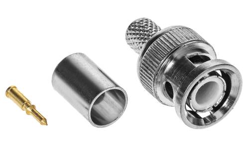 Wtyk BNC zaciskany (RG6)