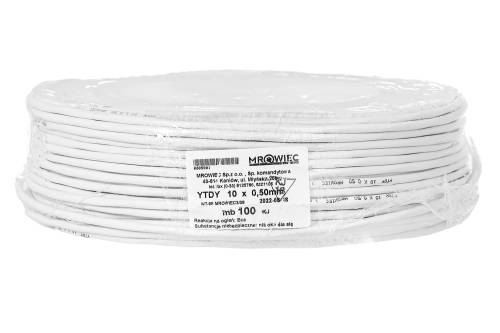 Przewód YTDY 10x0.5 mm