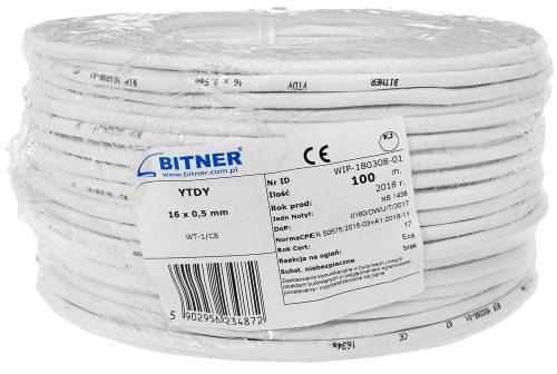 Przewód YTDY 16x0.5 mm