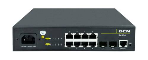 Switch gigabitowy 8-port + 2 SFP S4600-10P-SI