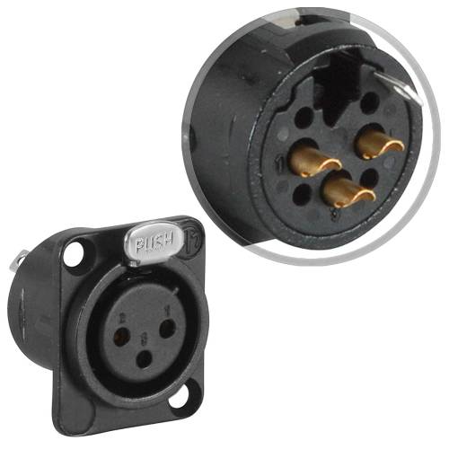 Gniazdo montażowe XLR NC-3FDL1BAG