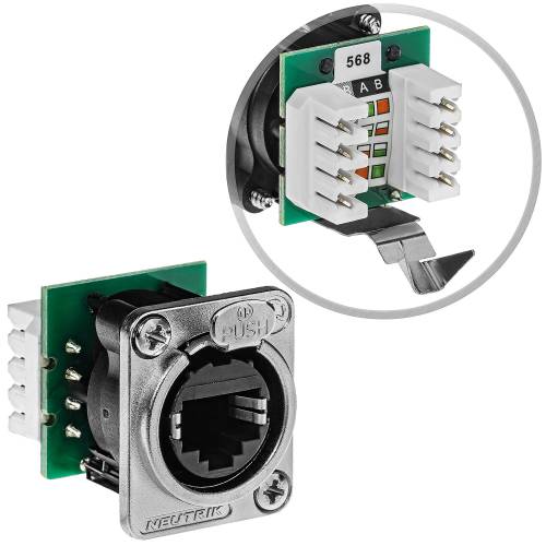 Złącze montażowe RJ-45, CAT.5