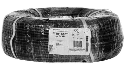 Przewód warsztatowy OWY BiT 500 BLACK FR 4G 4x1,5 mm