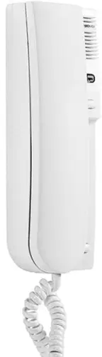 Laskomex LY-8M biały Unifon cyfrowy z sygnalizacją wywołania - LED, regulacją głośności, przycisk sterowania bramą.