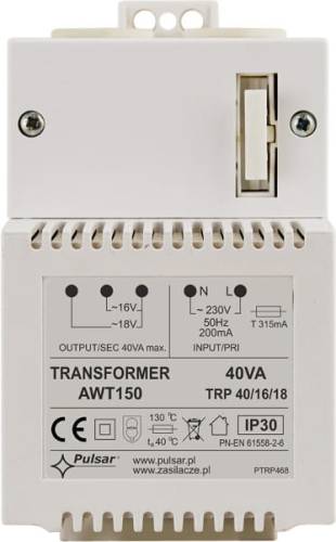 TRANSFORMATOR Pulsar AWT150 40VA/16V/18V TRP