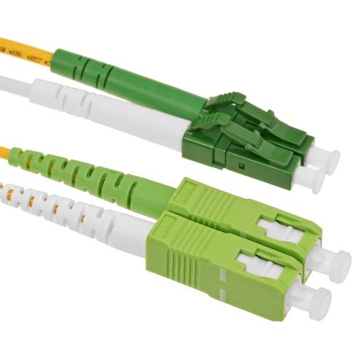 Patchcord światłowodowy SC/APC-LC/APC SM G657A1 duplex - 2m