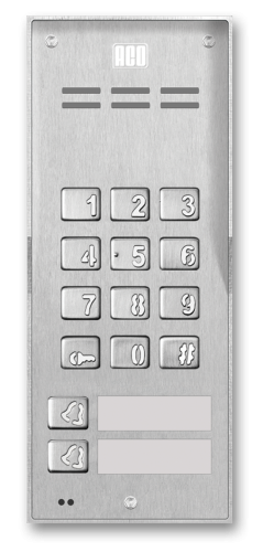 ACO FAM-P-2NPZSACC NT panel natynkowy 2-rodzinny czyt. brel. zamek szyfr.